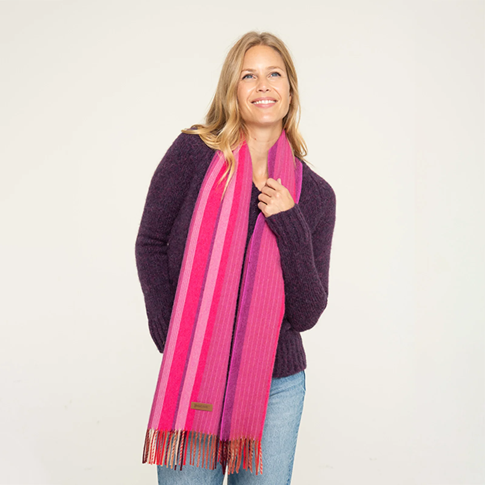 Women's Striped Scarf - Image 13