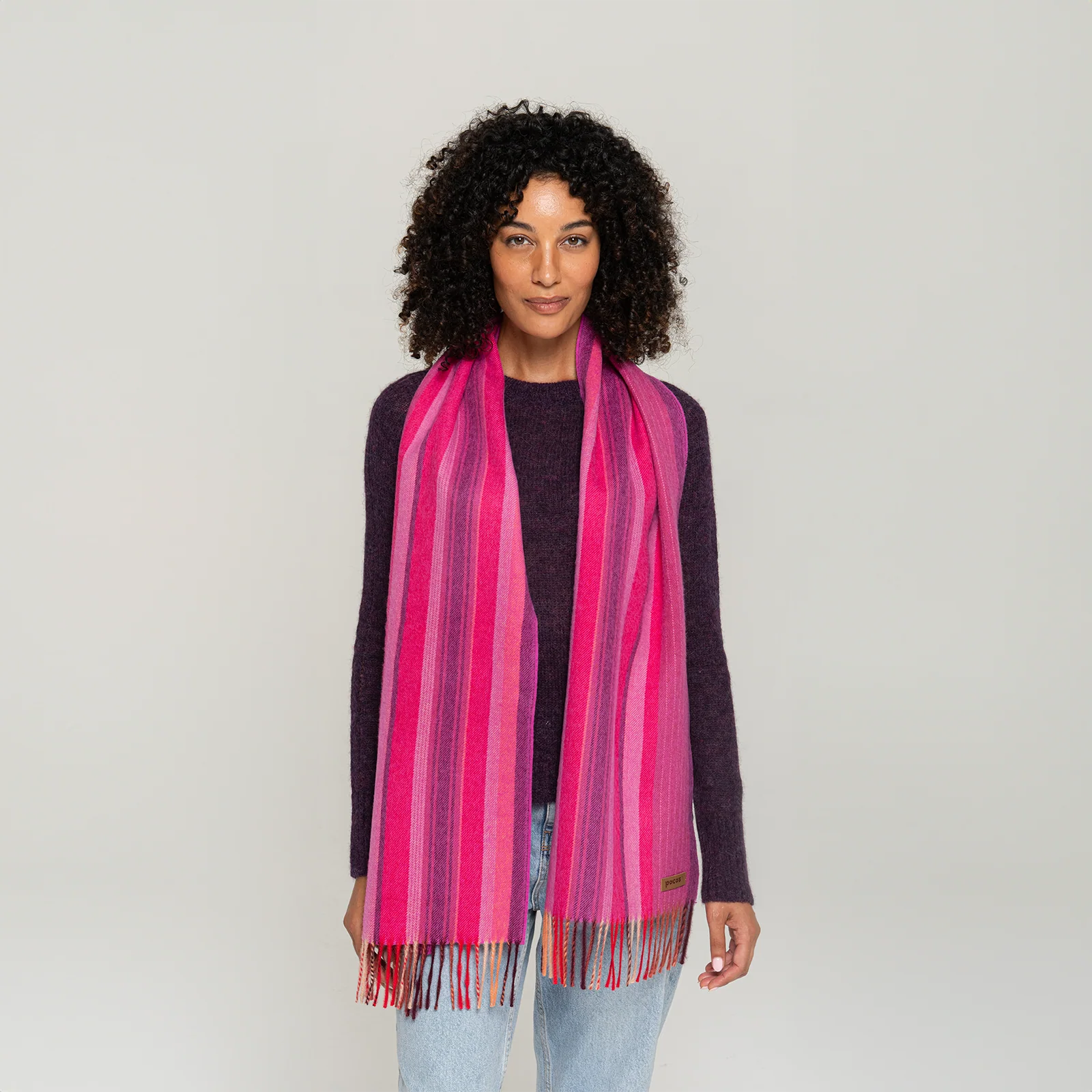 Women's Striped Scarf - Image 14