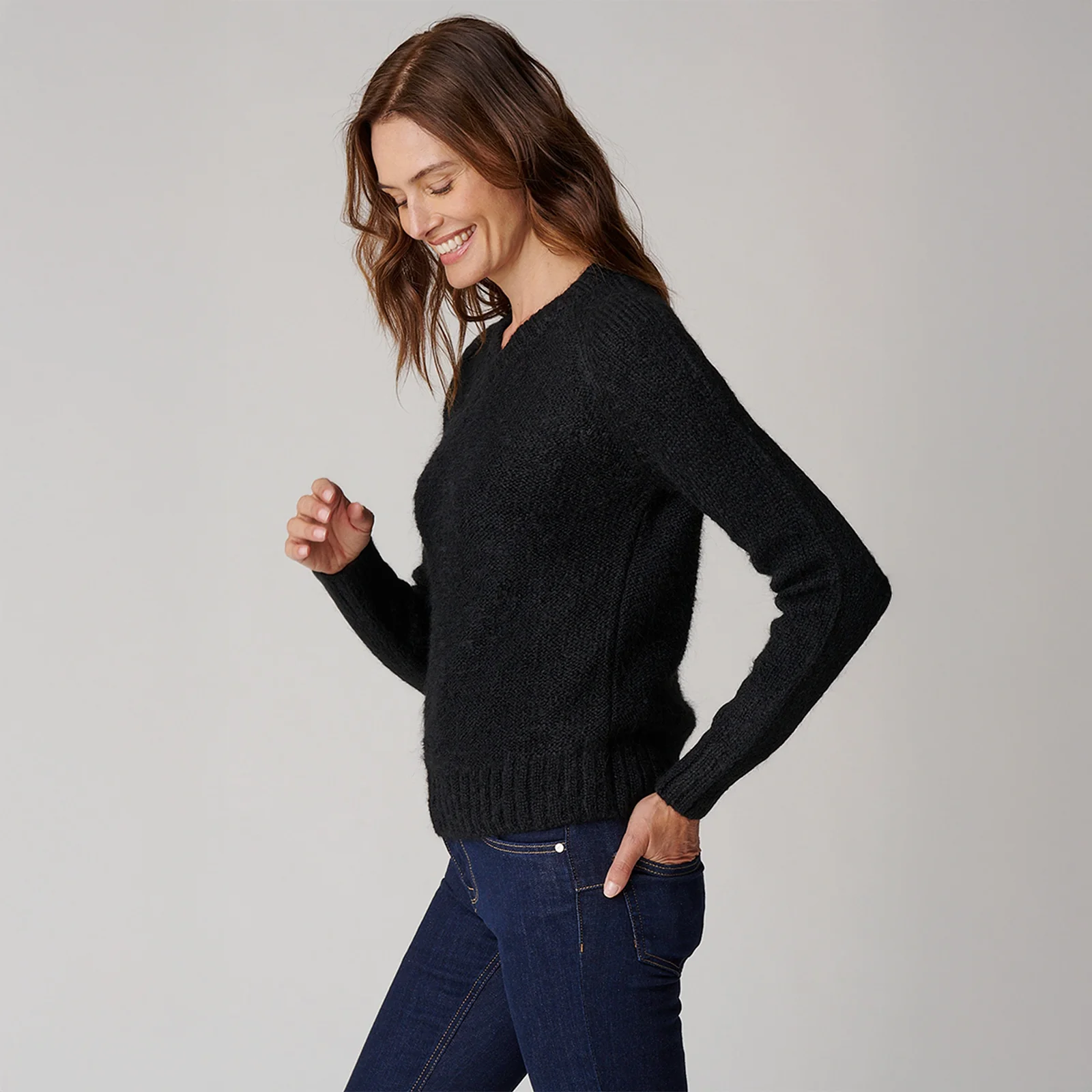Women's V Neck Sweater - Image 21