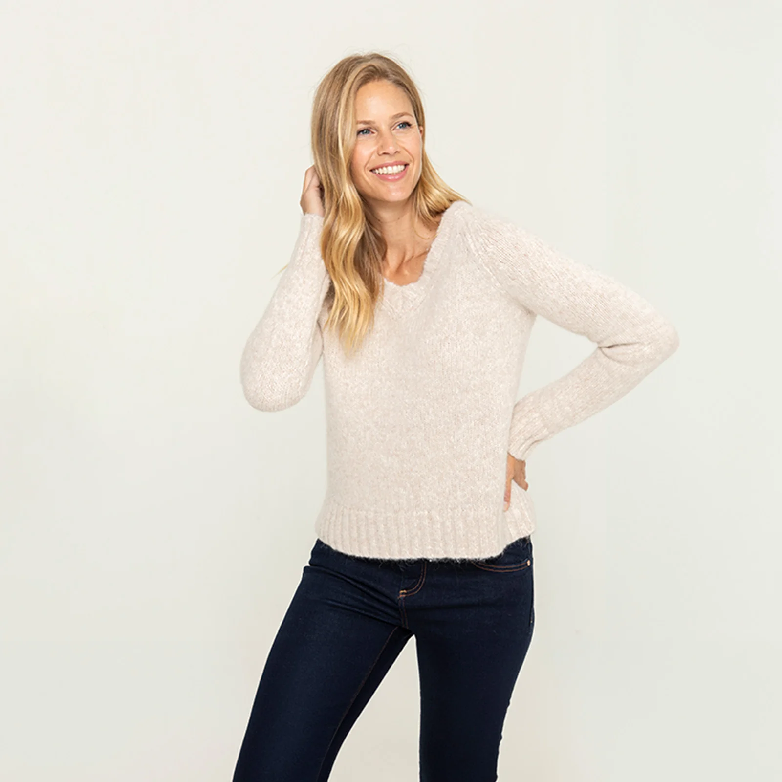 Women's V Neck Sweater - Image 3