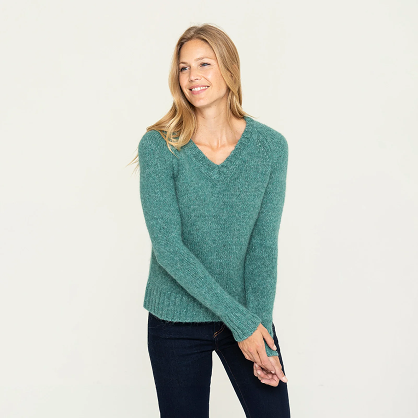 Women's V Neck Sweater - Image 4