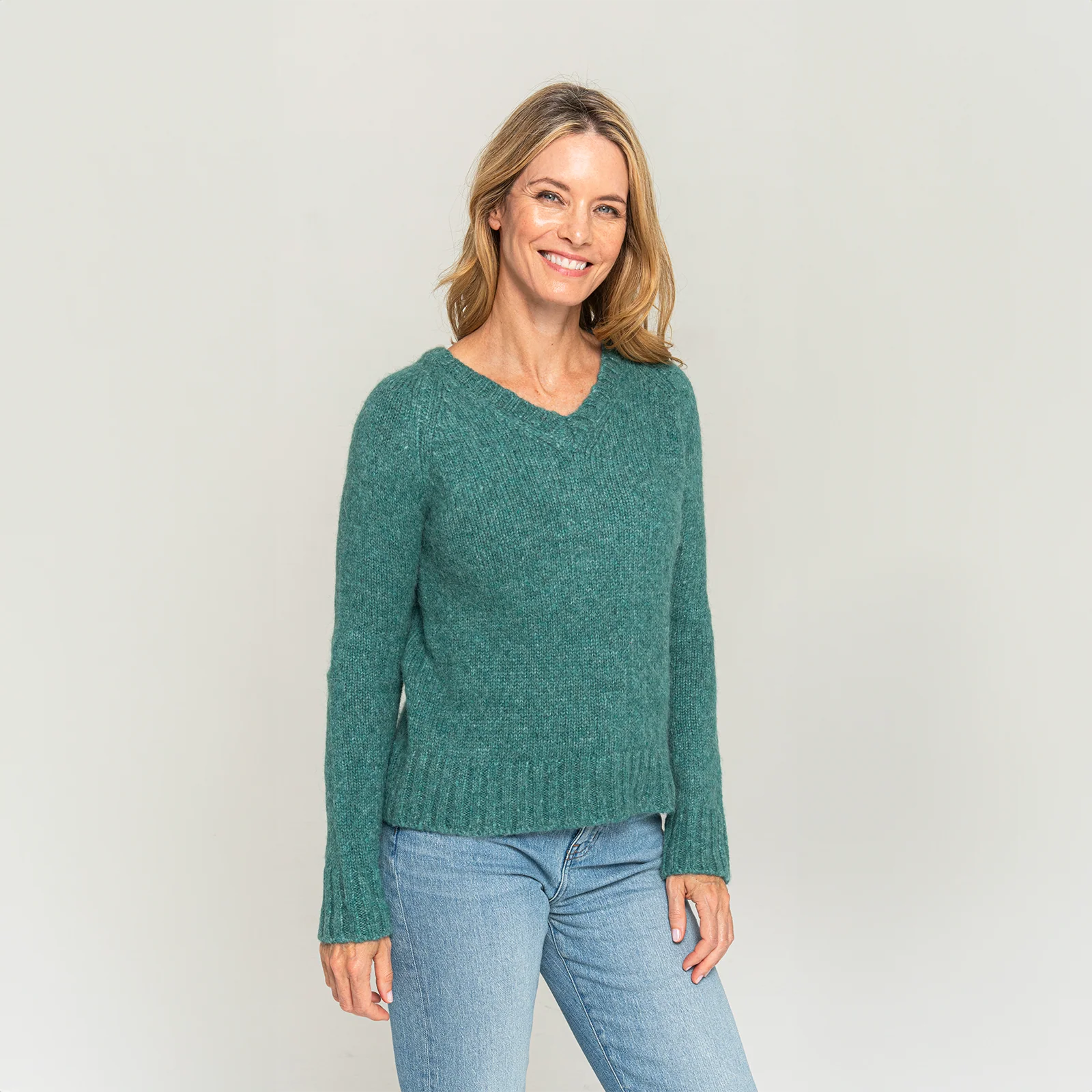 Women's V Neck Sweater - Image 6